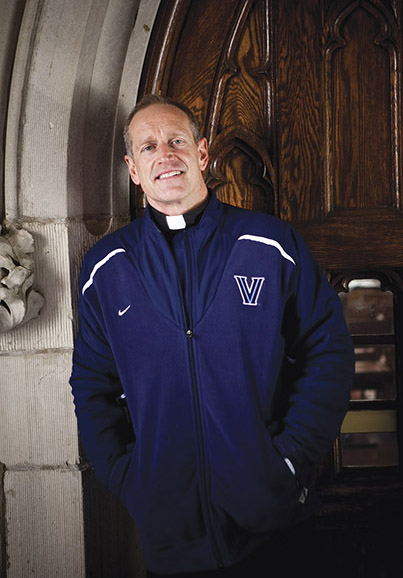 Hagan at Corr Chapel on the campus of Villanova University.