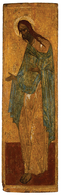 A Russian icon of Saint John the Baptist from the late 1400s.